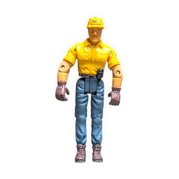 CAT Heavy Equipment Operator Action Figure 4" Construction Worker Good Condition - Picture 3 of 7